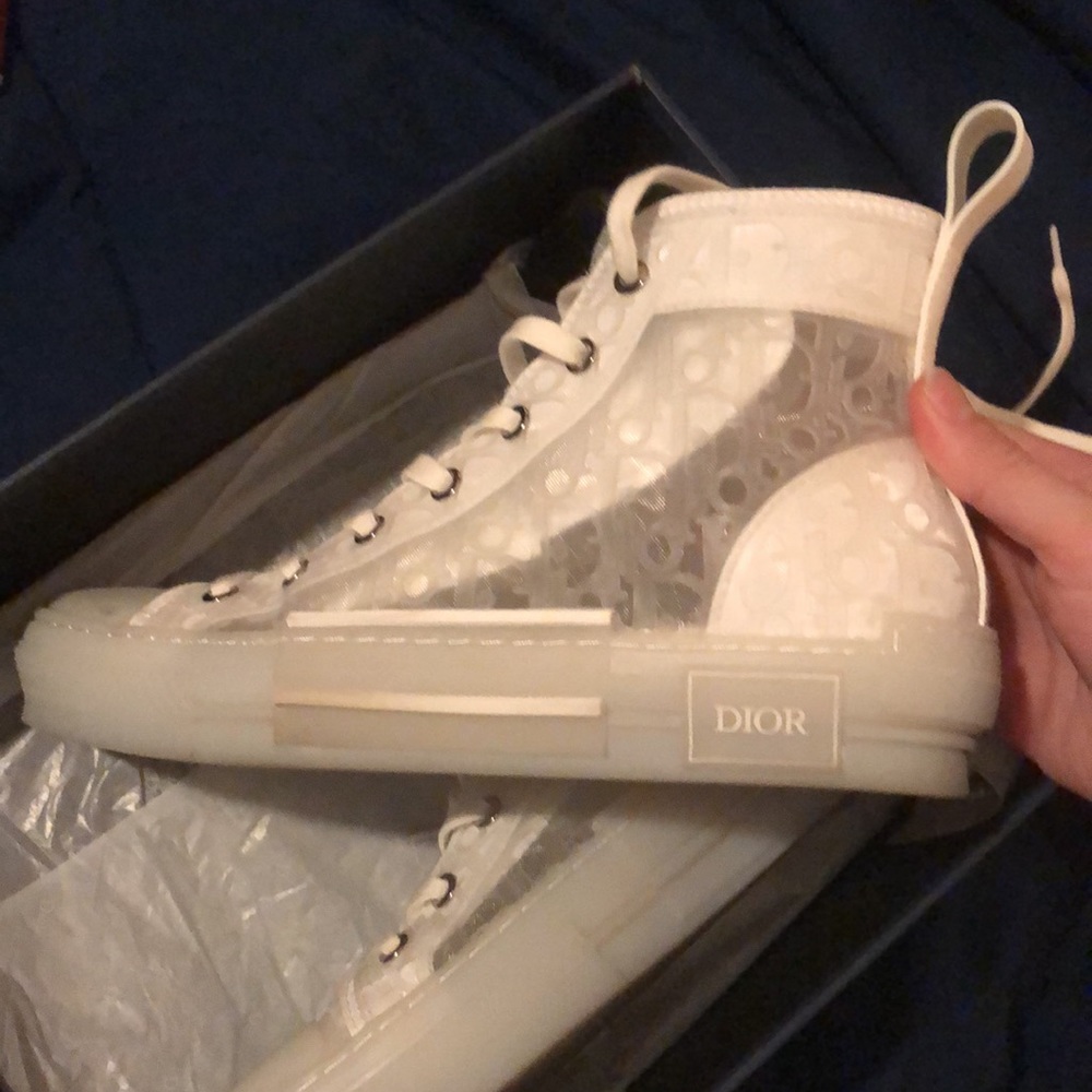 Dior B23 White High Top Size 40 Excellent Condition